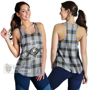 Bell of the Borders Tartan Women's Racerback Tanks with Family Crest DNA In Me Style