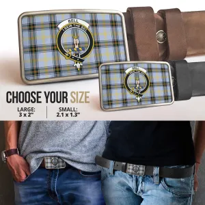 Bell Tartan Belt Buckles with Family Crest