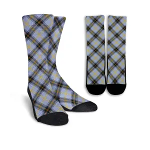 Bell Tartan Crew Socks Cross Tartan Style