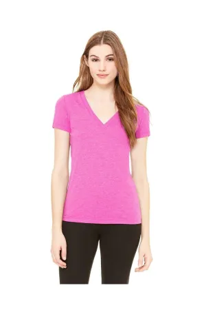 Bella Canvas 8435: Ladies' Triblend Short-Sleeve Deep V-Neck T-Shirt