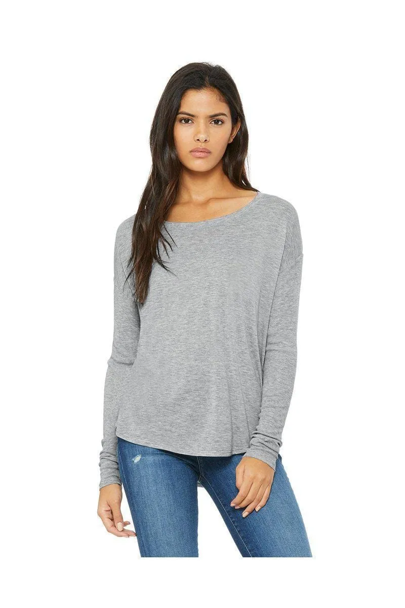 Bella   Canvas 8852: Ladies' Flowy Long-Sleeve T Shirt