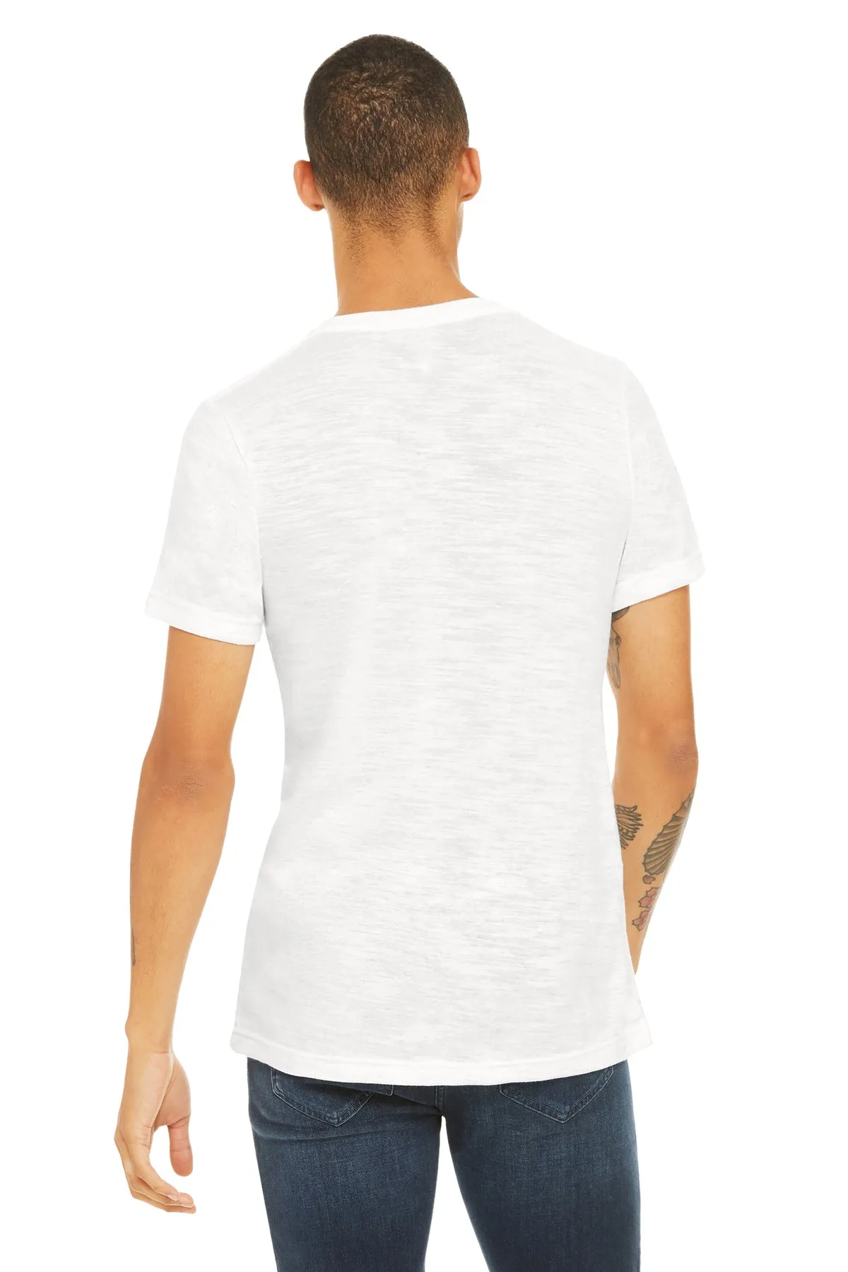 BELLA   CANVAS Unisex Textured Jersey V-Neck Tee