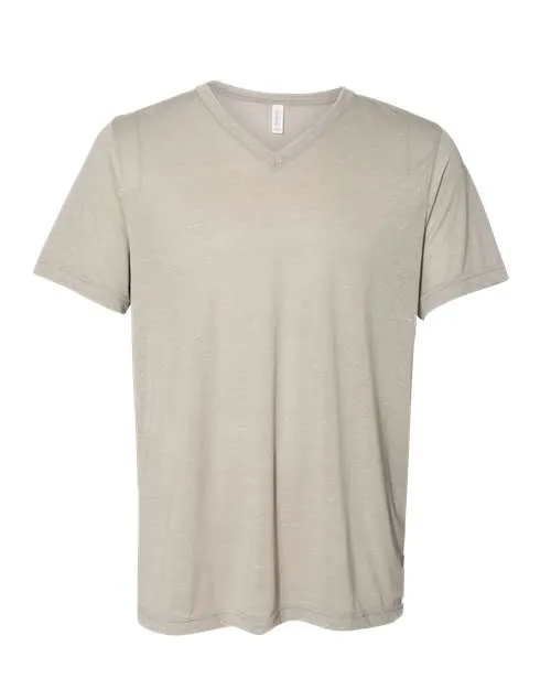 BELLA   CANVAS Unisex Textured Jersey V-Neck Tee