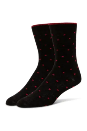 B.ELLA Kitty Pin Dot Crew Sock 0959 | Black