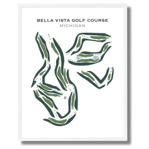 Bella Vista Golf Course, Michigan - Printed Golf Courses