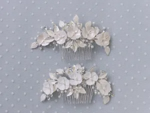 Belle - Elegant Floral Bridal Hair Comb