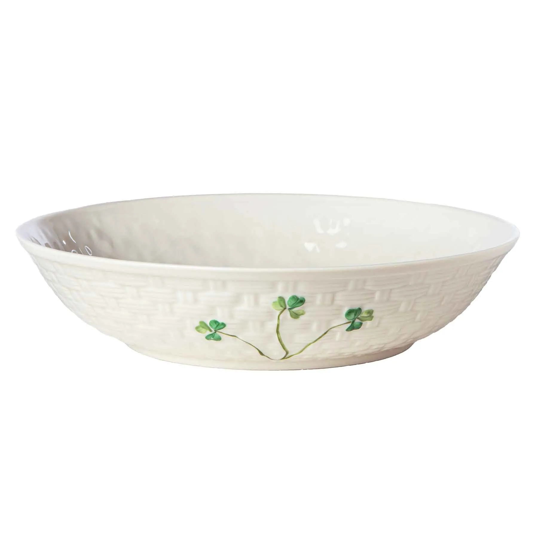 Belleek Shamrock Collection Salad Bowl