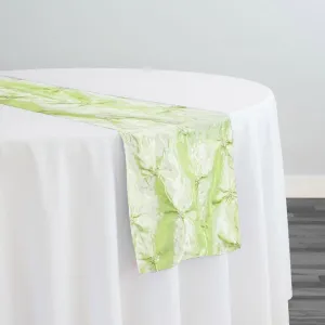 Belly Button (Pinwheel) Table Runner in Lt Sage