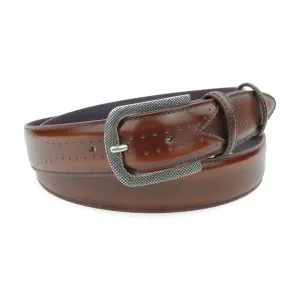 Belmondo Fudge Cordovan Dimple Prong Belt