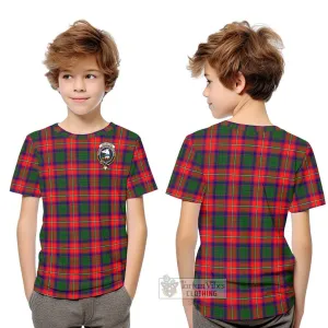 Belsches Tartan Kid T-Shirt with Family Crest