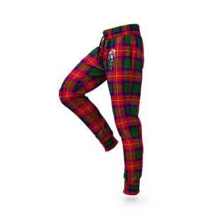 Belshes Tartan Joggers Pants with Family Crest