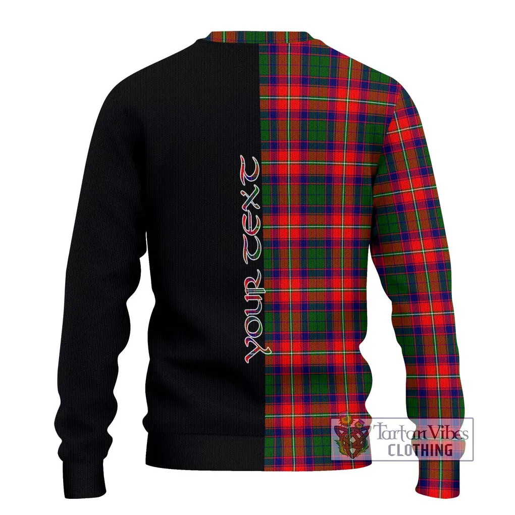 Belshes Tartan Ugly Sweater with Family Crest and Half Of Me Style