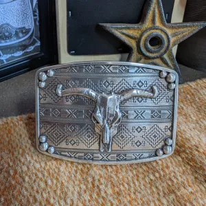 Belt Buckle Aztec Longhorn by Nocona  37716