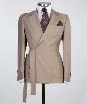 Belted Beige Suit