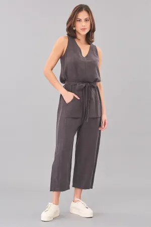 Belted Cargo Cropped Pant