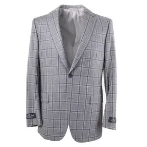 Belvest Gray Check Super 160s Wool Suit