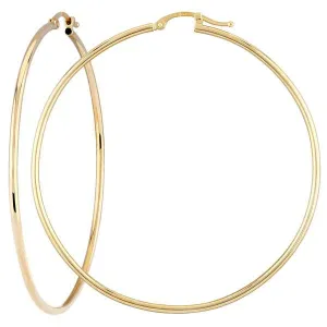 Ben Garelick Large Thin 2 Inch Gold Hoop Earrings