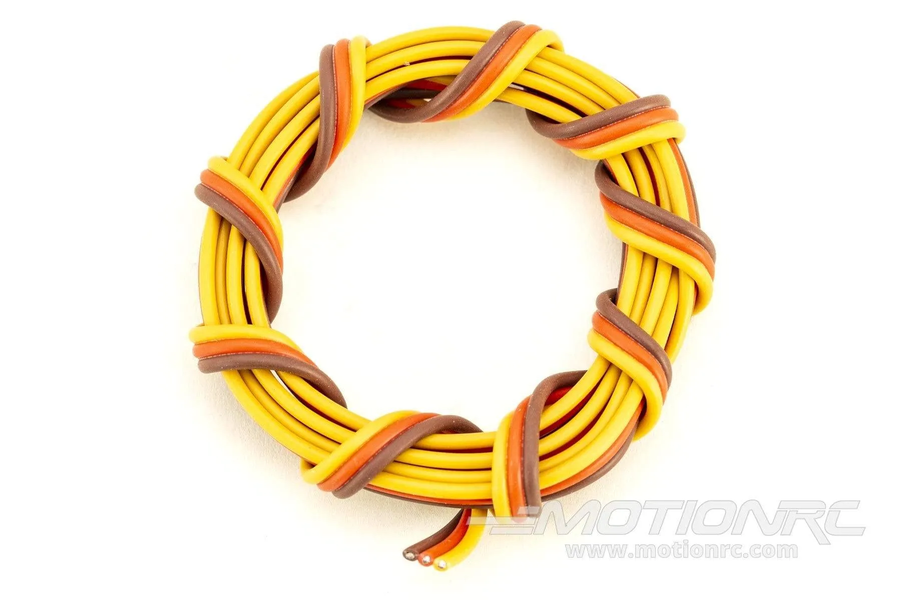 BenchCraft 22 Gauge Flat Servo Wire - Brown/Red/Orange (1 Meter)