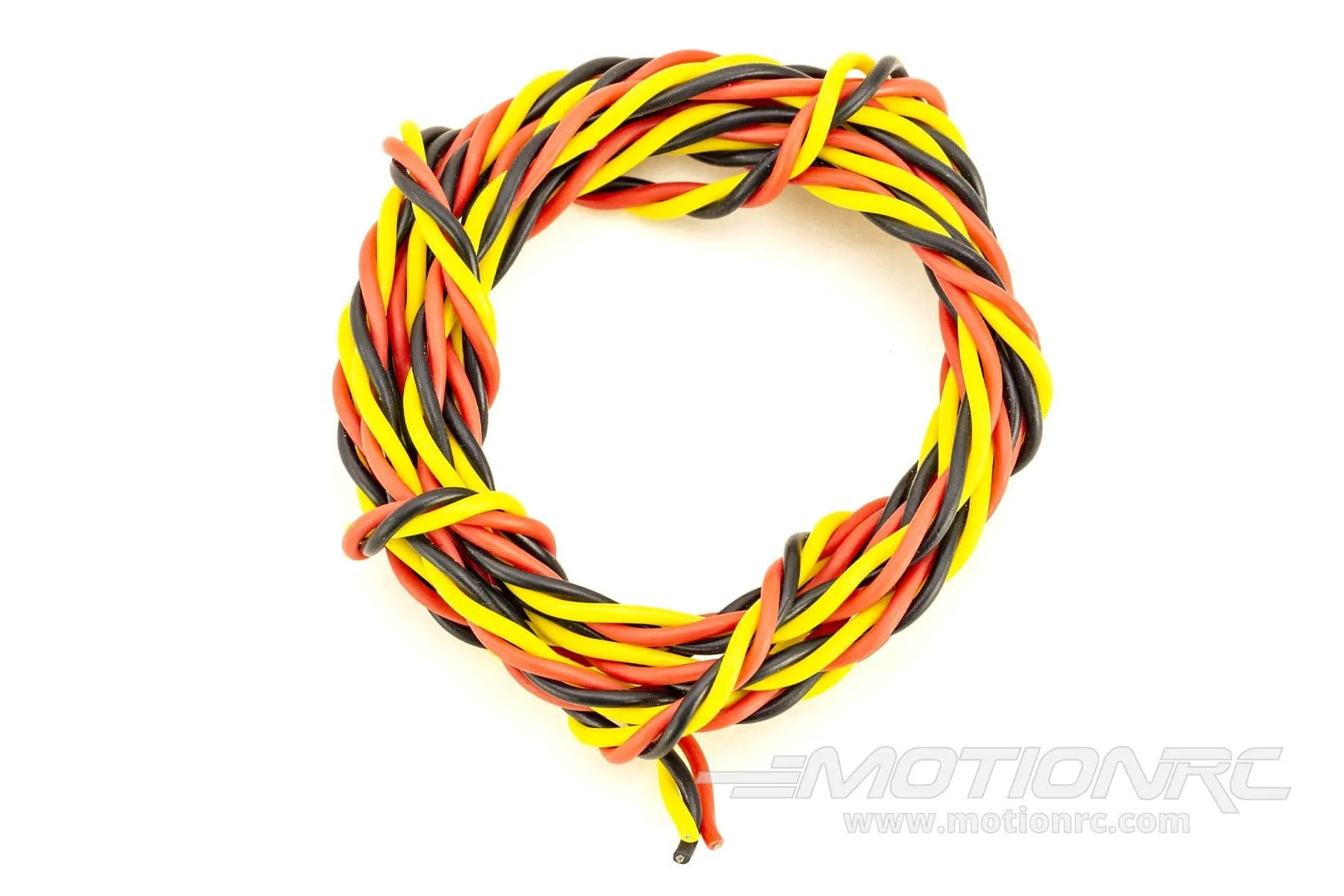 BenchCraft 26 Gauge Twisted Servo Wire - Yellow/Red/Black (1 Meter)