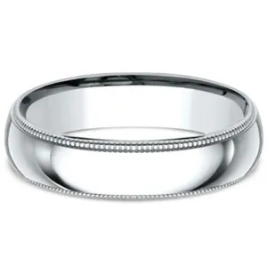 Benchmark Classic 5MM Comfort-Fit Milgrain Wedding Band