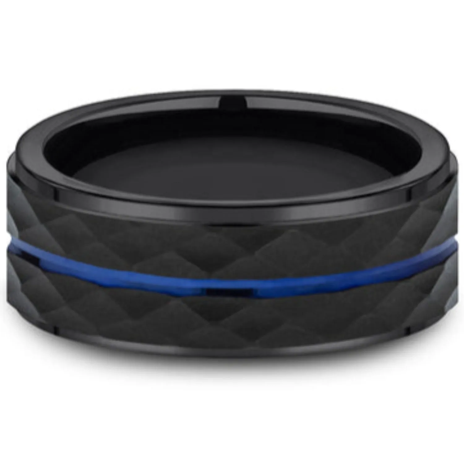 Benchmark "The McClane" 8MM Black Cobalt Wedding Band