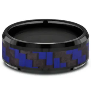 Benchmark "The Senna" 8MM Carbon Fiber Wedding Band