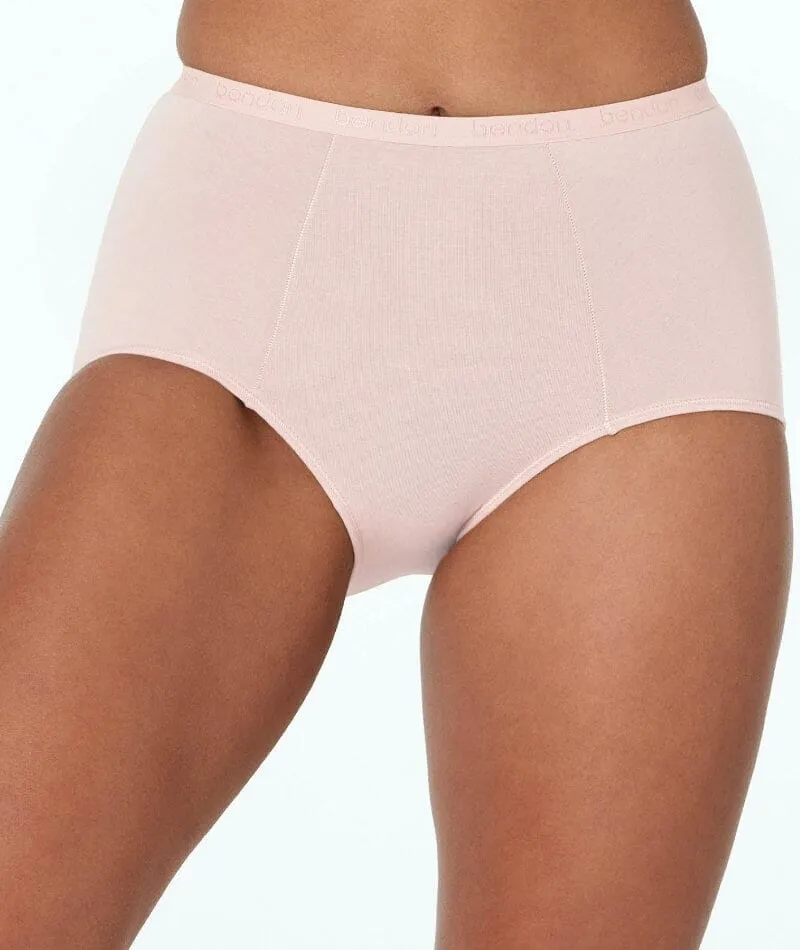 Bendon Body Cotton Trouser Brief - Icy Pink