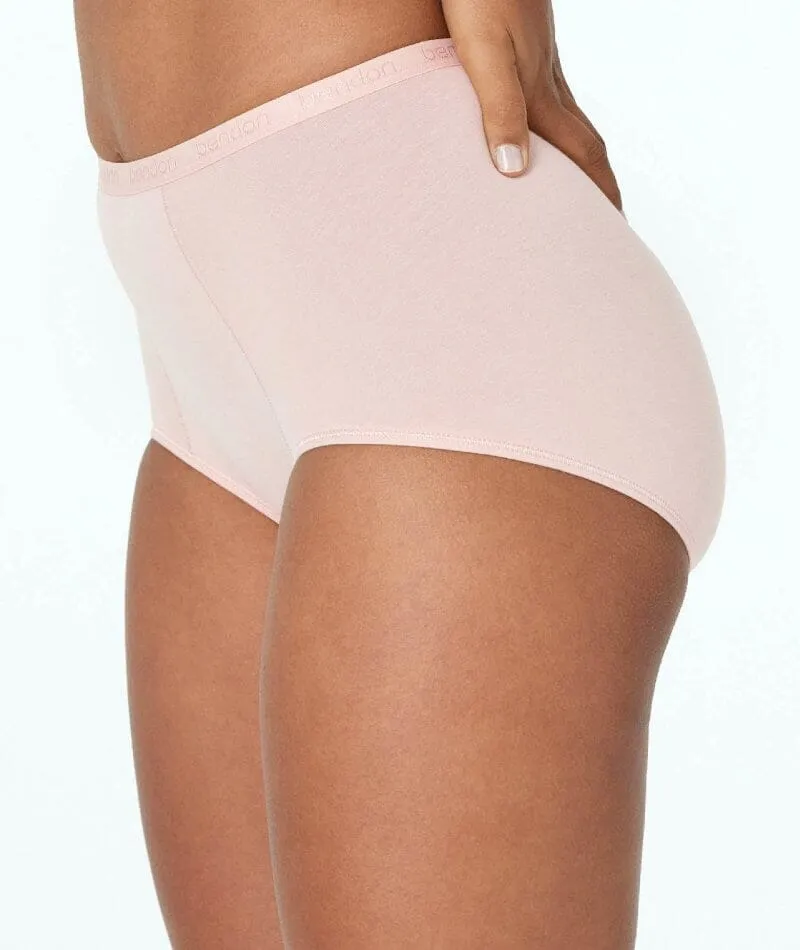 Bendon Body Cotton Trouser Brief - Icy Pink