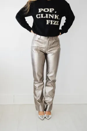 Bennett Sleek Metallic Pants