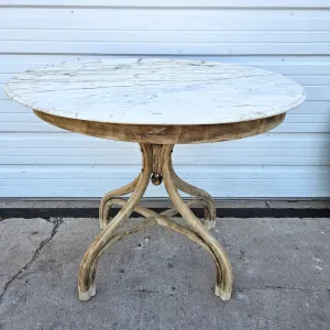 Bentwood Table w/Marble Top