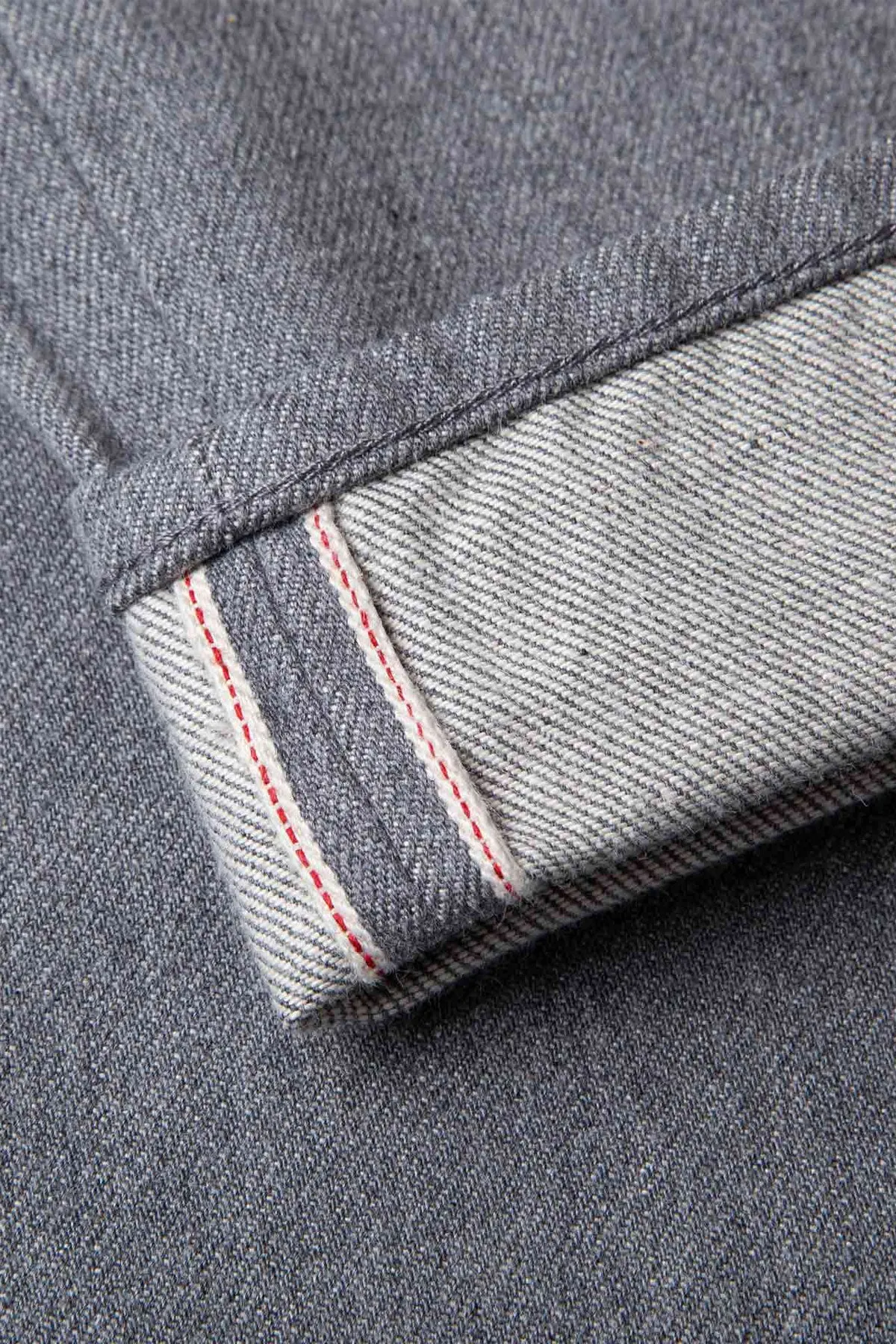 Benzak - B-04 Relaxed 14 oz. Selvedge Colour Denim in Grey