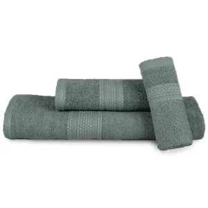 BePlush 3 Piece Towels Set | Ultra Soft, Highly Absorbent, Anti Bacterial (Bath Towel, Hand Towel and Face Towel) Perfect as a Diwali/House Warming/wedding (Gift Box : Olive Green)