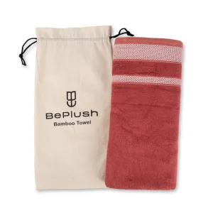 BePlush Zero Twist Bamboo Towels for Bath Large Size | Ultra Soft, Highly Absorbent, Quick Dry, Anti Bacterial Bamboo Bath Towel for Men & Women || 450 GSM Bath Towel, 29 x 59 Inches (2, Rust)