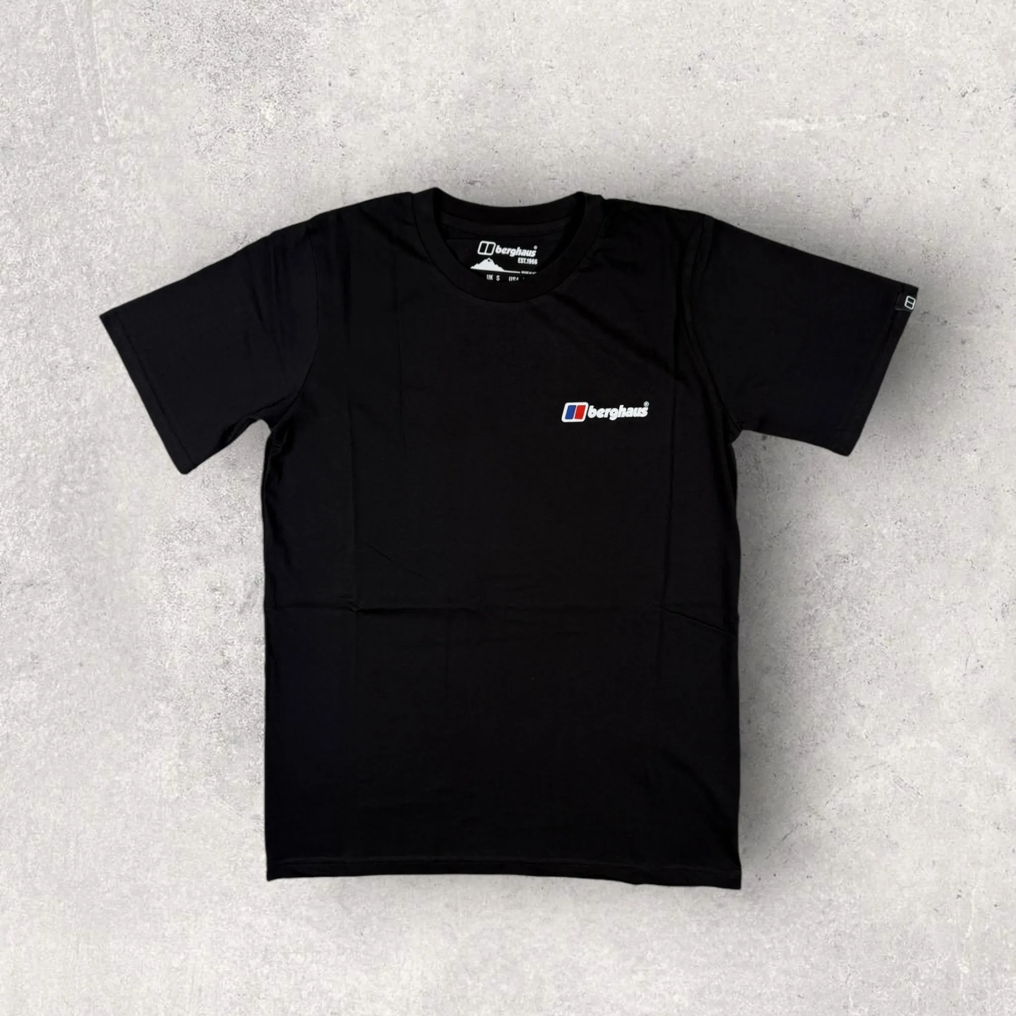 BERGHAUS COTTON T-SHIRT - BLACK