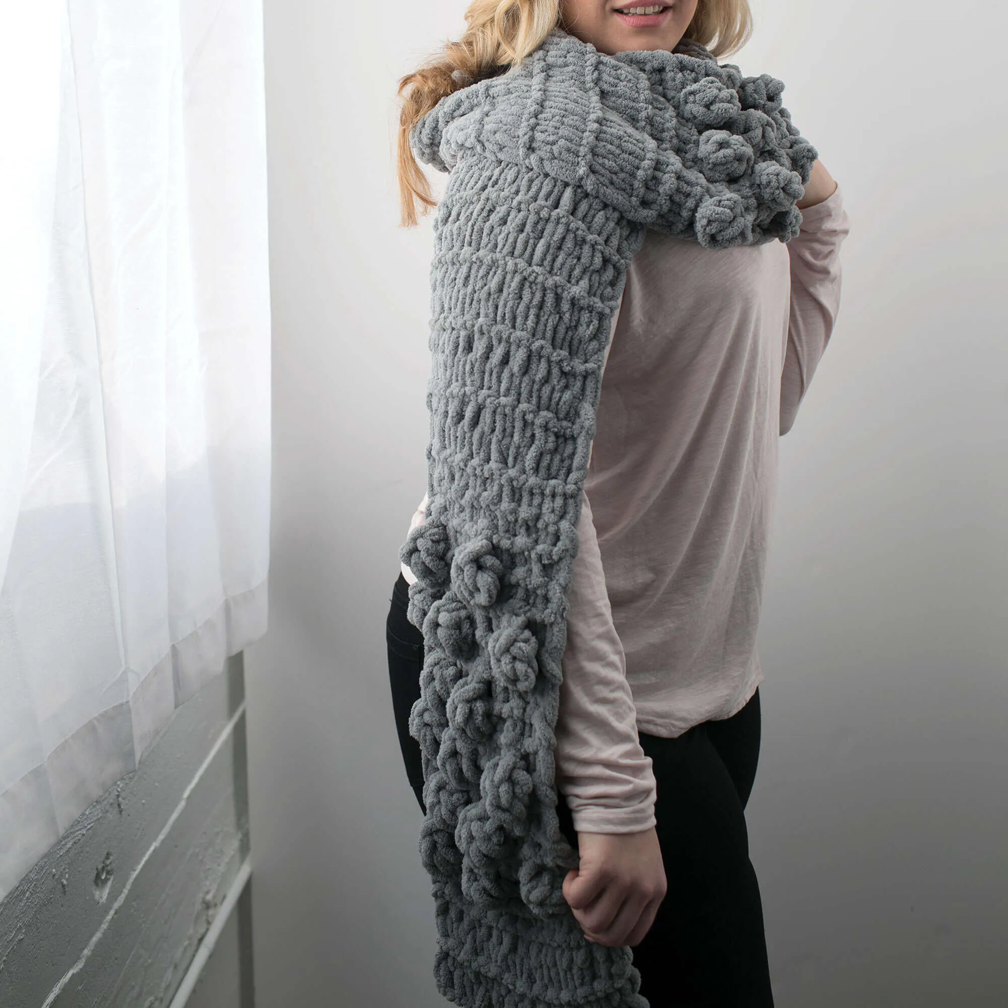 Bernat Craft Alize EZ Bobble Scarf