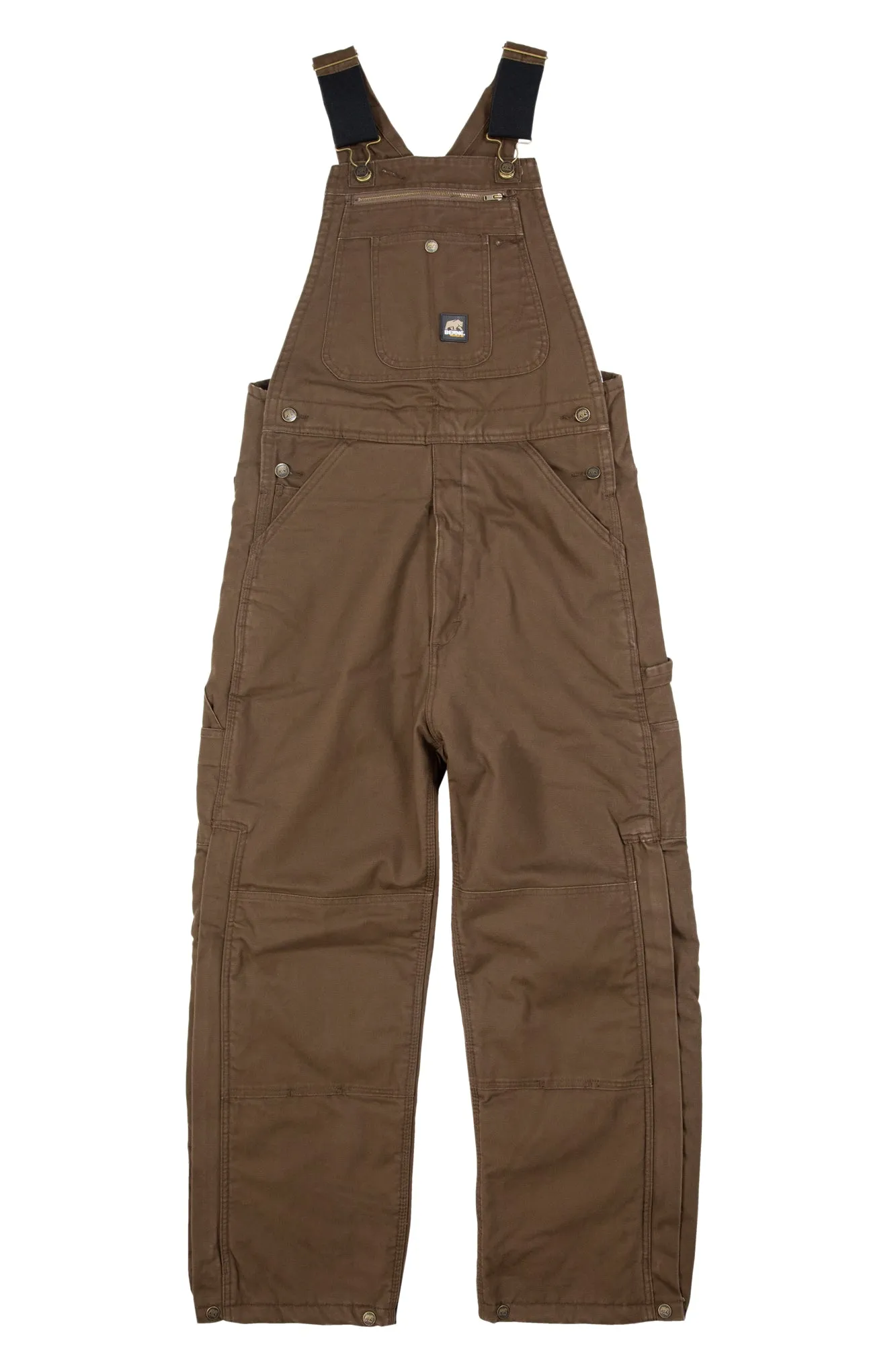 Berne Mens Heartland Insulated Washed Duck Bark 100% Cotton Bib Overall