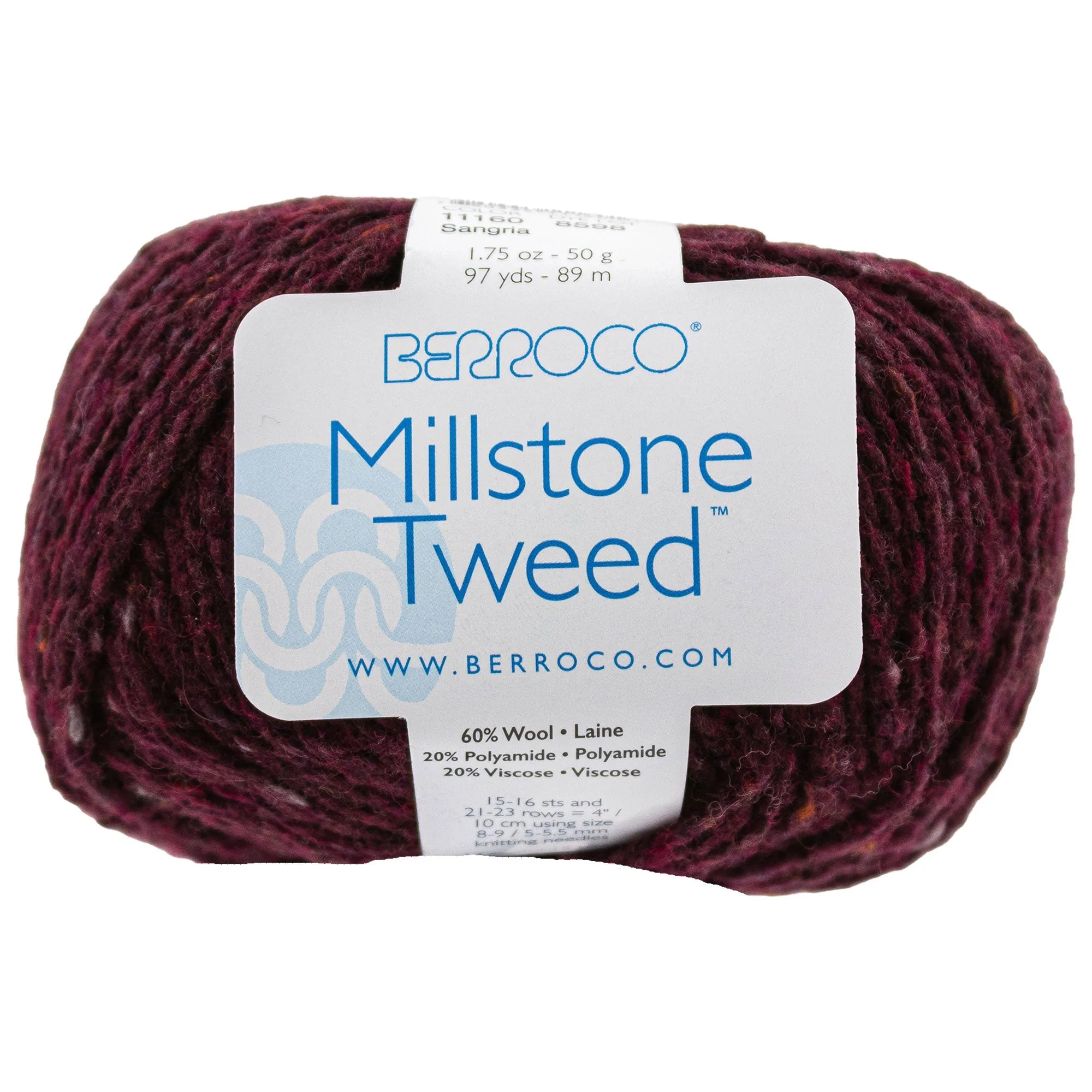 Berroco Millstone Tweed Yarn - 11160 Sangria