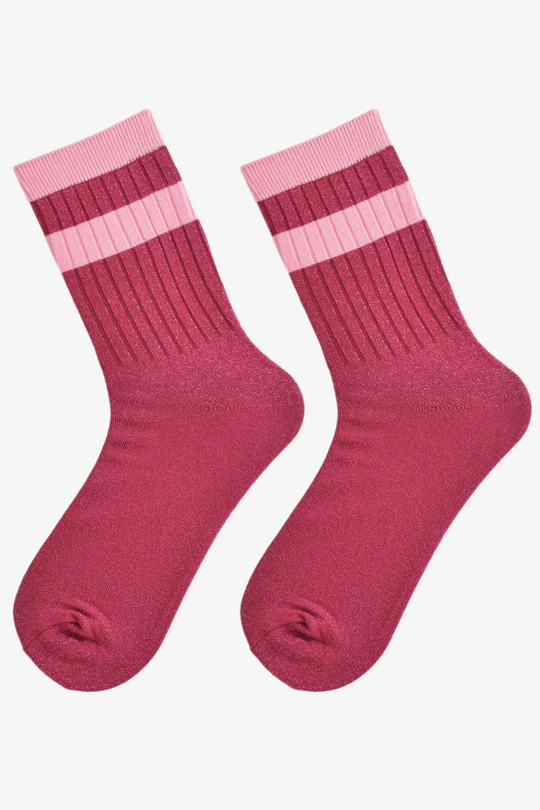 Berry & Pink Stripe Socks