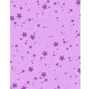 Berry Glitter Stars Printed Backdrop