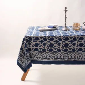 Best Blue Indigo Tablecloth Cotton Cover