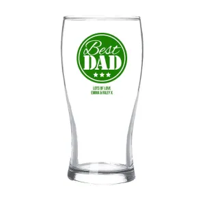 Best Dad Standard Beer Glass