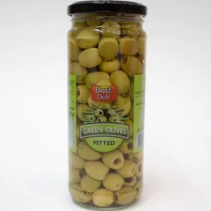 BEST DAY GREEN OLIVES PITTED 430GM