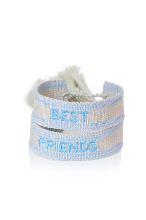 Best Friends Fabric Woven Bracelet Set