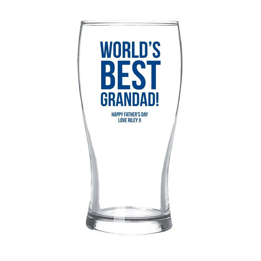 Best Grandad Standard Beer Glass