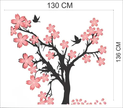 Best Stuff - Beautiful Blossom Tree Wall Sticker for Kids Room Home Decor (136 cm x 130 cm)- Code BA 11