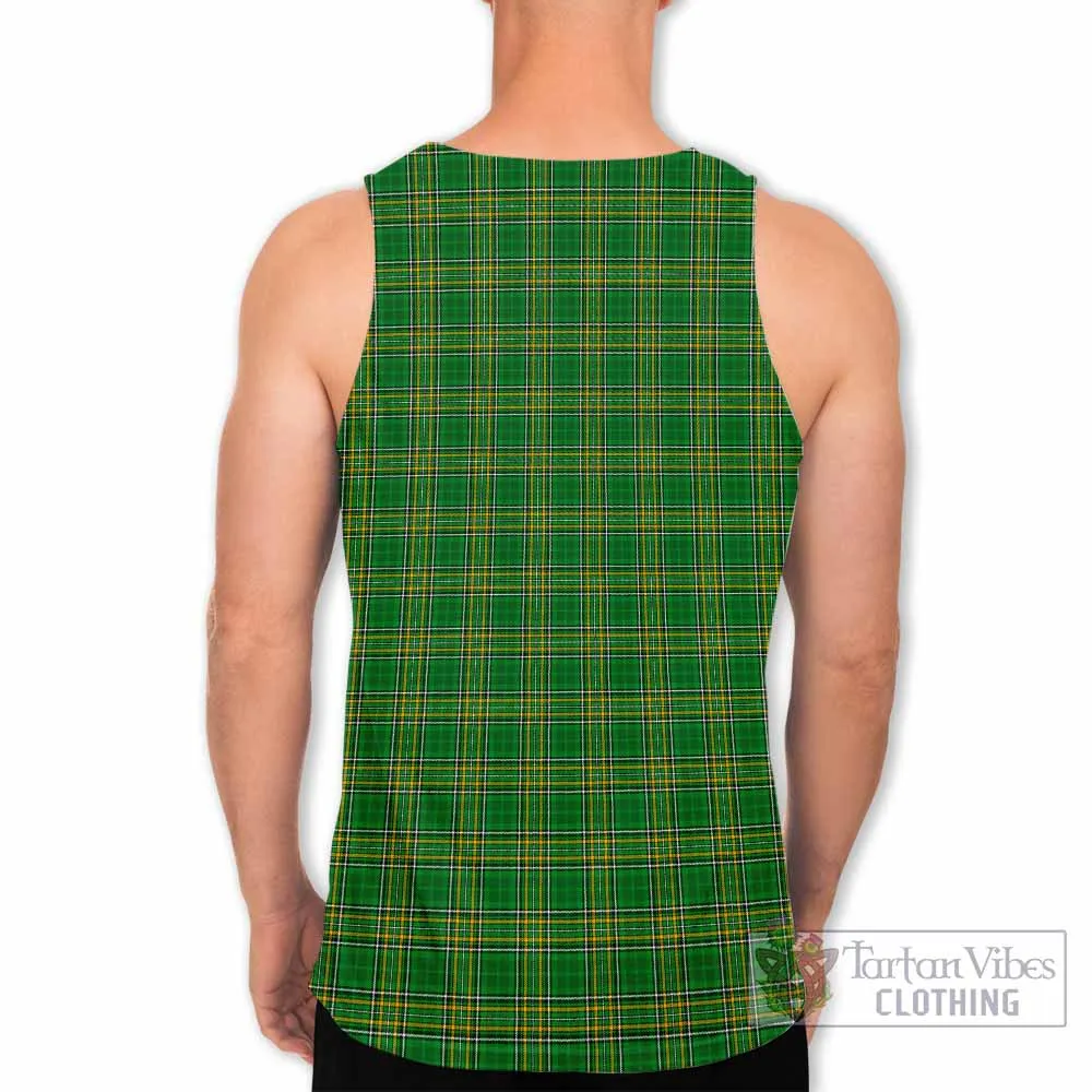 Betham Irish Clan Tartan Men's Tank Top with Coat of Arms