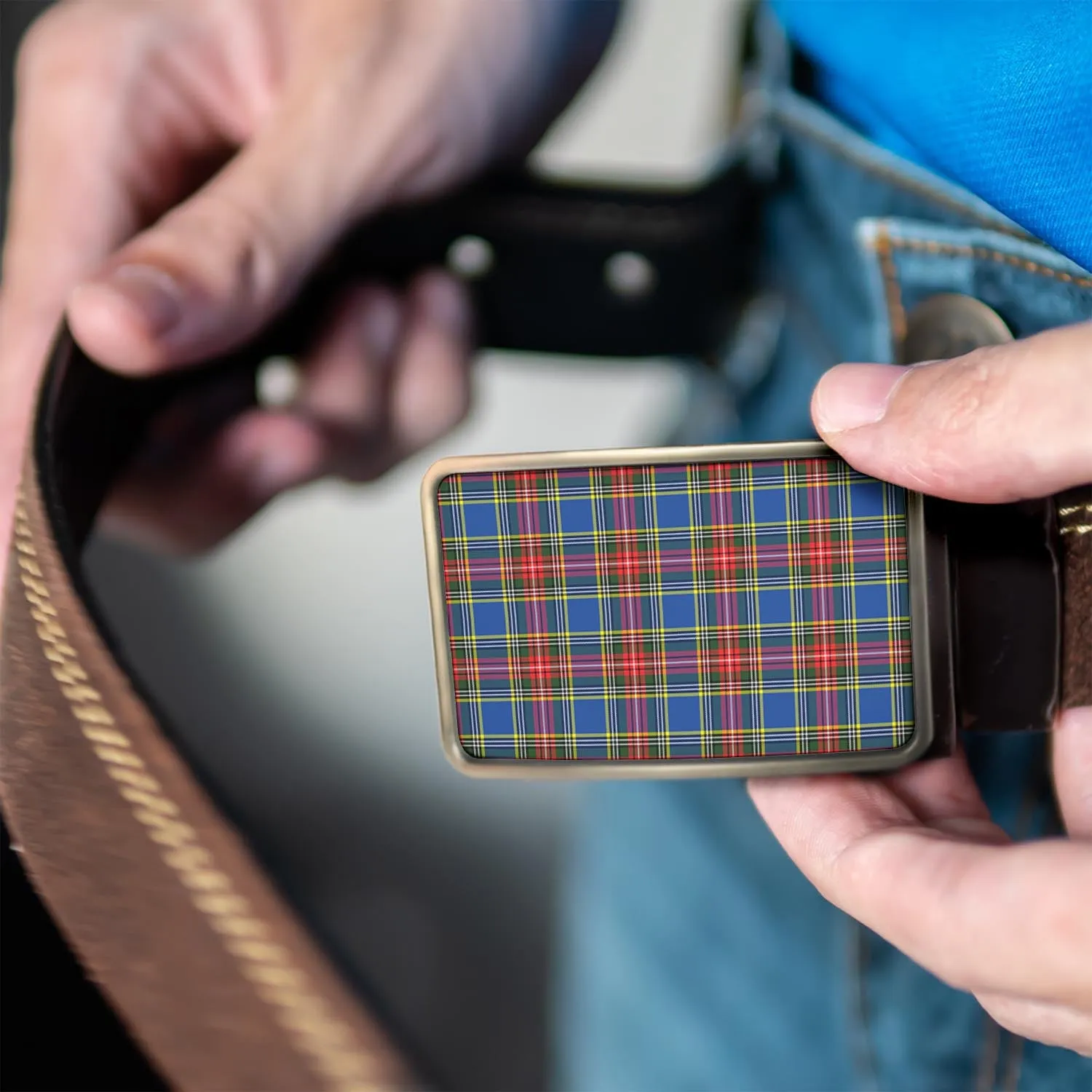 Bethune Tartan Belt Buckles