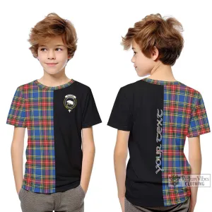 Bethune Tartan Kid T-Shirt with Family Crest and Half Of Me Style