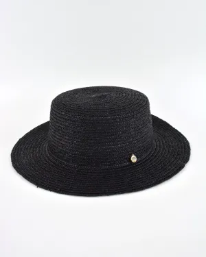 BETSY Boater Hat (black)