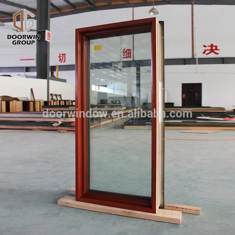 Better heat insulation 67mm profile pine clad thermal break aluminum gray casement windowby Doorwin